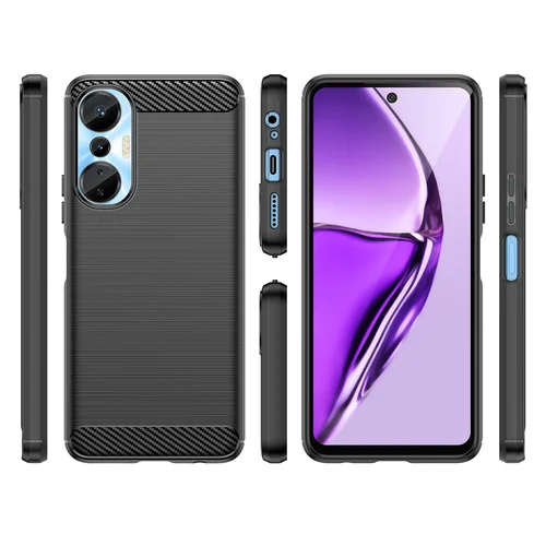 Infinix Hot 20S Carbon Case juodas TPU dėklas image 2