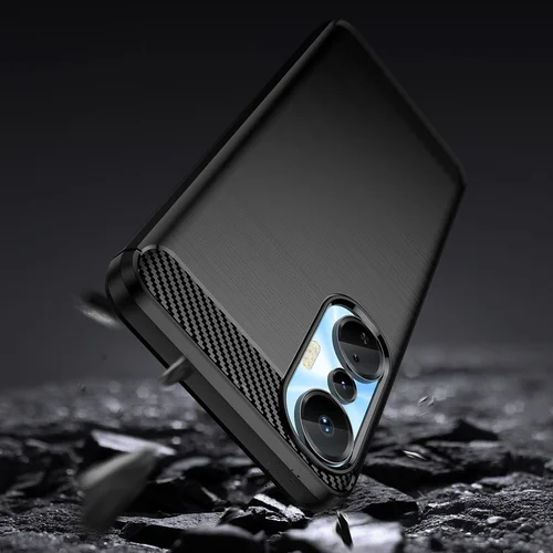 Infinix Hot 20S Carbon Case juodas TPU dėklas image 3