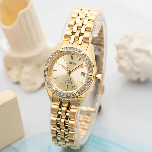 Citizen EU6062-50P auksinis moteriškas laikrodis image 3