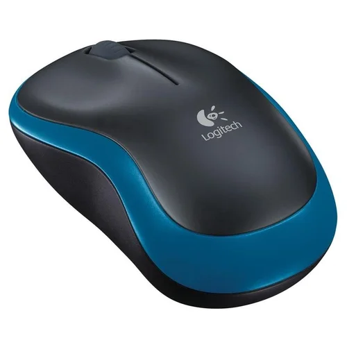 Logitech M185 belaidė pelė, juoda/mėlyna image 2