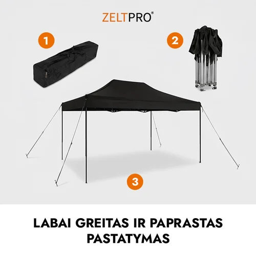 Zeltpro EKOSTRONG Prekybinė Palapinė 3x2 Balta image 3
