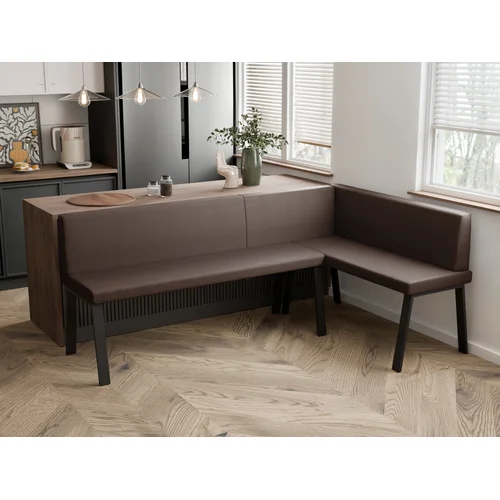 Virtuvinis kampas MONO Y 142 × 196 cm, Soft 30 rudas, dešininis image 3