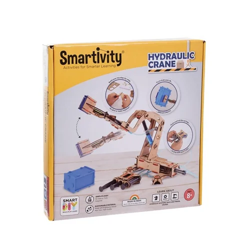 Konstruktorius Smartivity Hydraulic Crane SMRT1018, medinis image 1