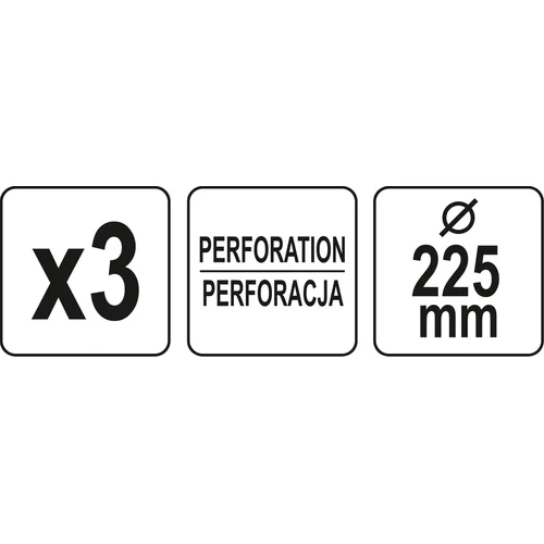 YATO YT-846053 šlifavimo diskai P180, 225 mm, 3 vnt. image 3