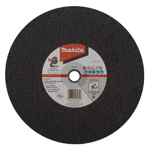 Makita E-04977-5 Pjovimo diskas 355 x 2,8 x 25 Aliuminis 5 vnt. image 1