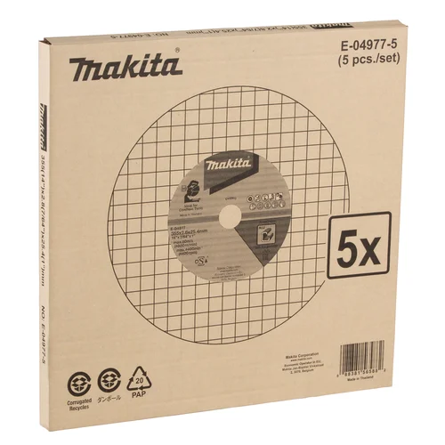 Makita E-04977-5 Pjovimo diskas 355 x 2,8 x 25 Aliuminis 5 vnt. image 3
