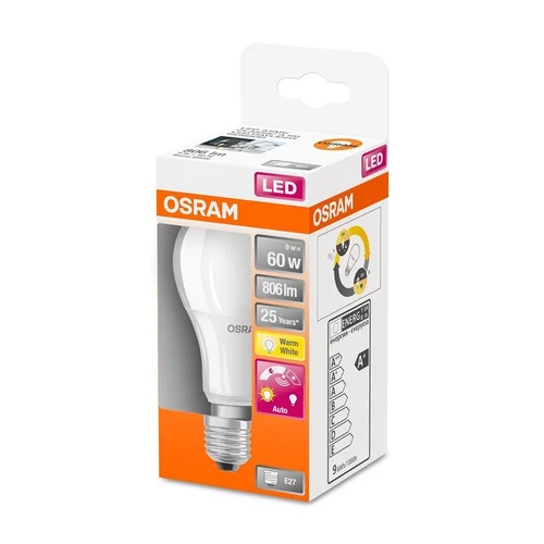 OSRAM A60 E27 9 W 2700 K su davikliu image 2