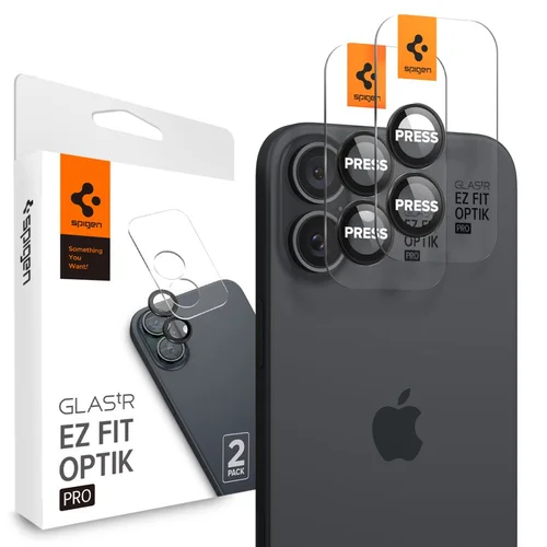 Spigen Glass tR EZ Fit Optik Pro kamerų apsauga, 2 vnt. image 1
