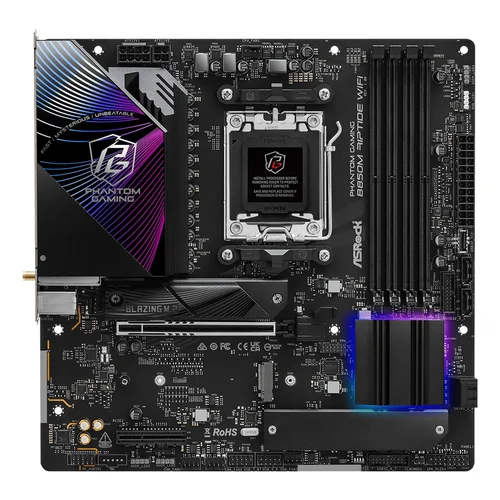 Asrock Phantom Gaming B850M Riptide WiFi AM5 motininė plokštė image 2