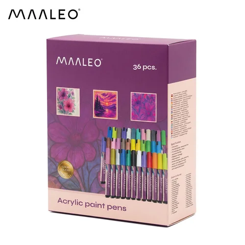 Maaleo 25813 akrilinių žymeklių rinkinys, 36 vnt. image 2