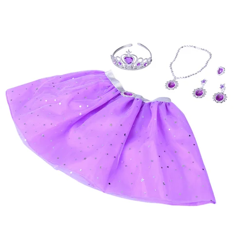 Mėnesienos princesės kostiumų rinkinys ZA6027, violetinis image 2