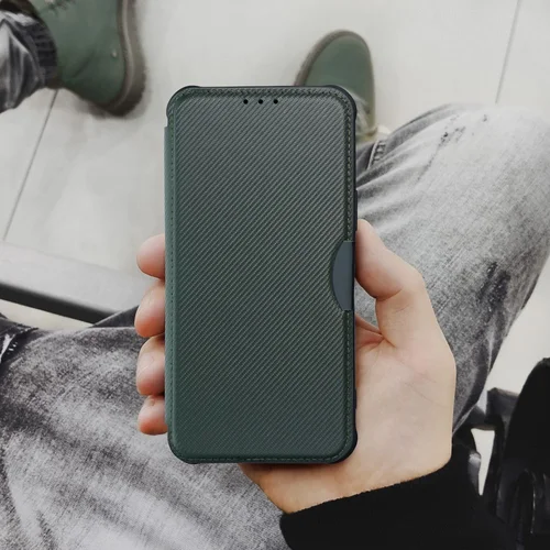 RAZOR Book knyginis dėklas iPhone 16 Pro, tamsiai žalias image 3