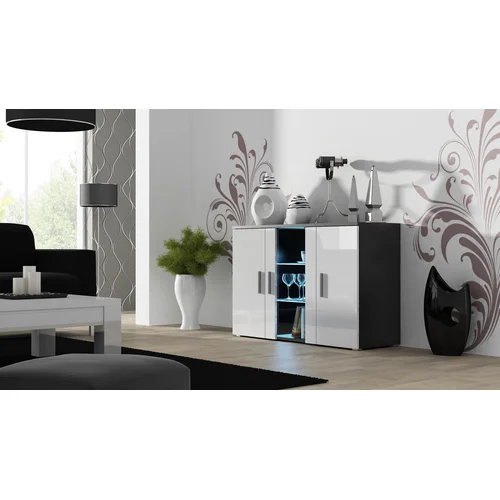 Cama SOHO S7 komoda 120 cm juoda/balta image 1