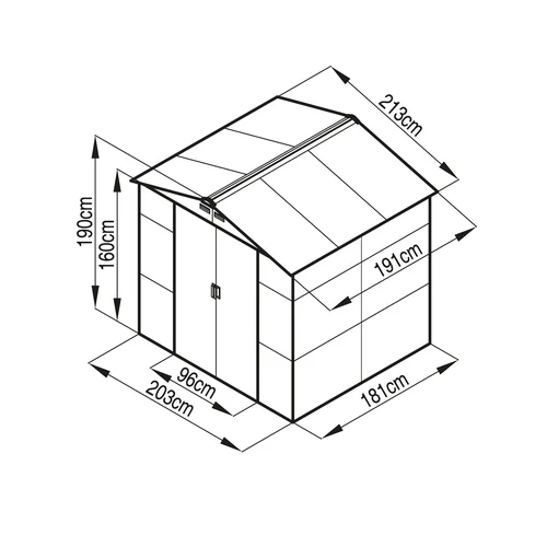 G21 GAH 407 Sodo namelis 213 x 191 cm image 3