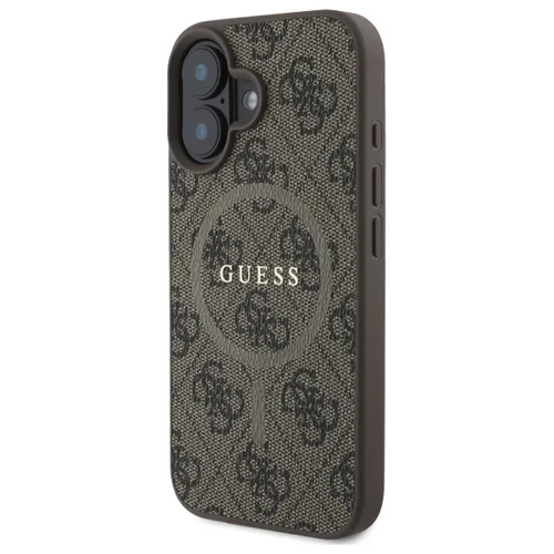 Guess 4G MagSafe dėklas iPhone 16, rudas image 2