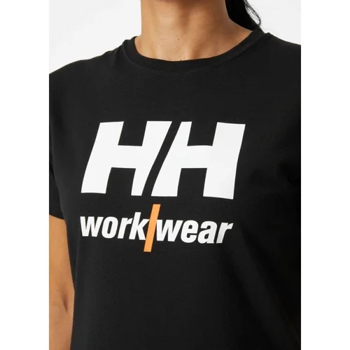 Moteriški marškinėliai HELLY HANSEN Logo T-Shirt, juodi - XL image 3