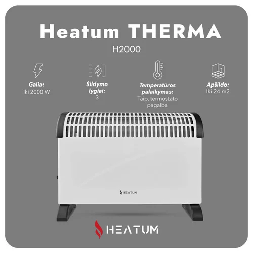 Heatum THERMA H2000 2000 W Balta image 2