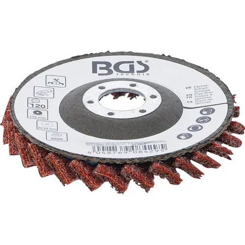 BGS technic 74473 neaustinis lapelinis diskas 115 mm K120 image 2