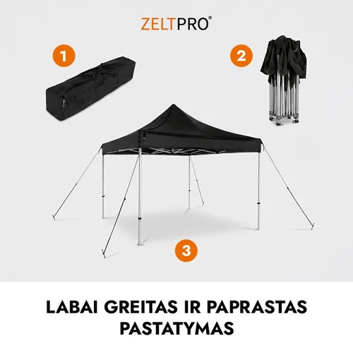 Zeltpro PROFRAME Palapinė 2x2 Raudona image 3