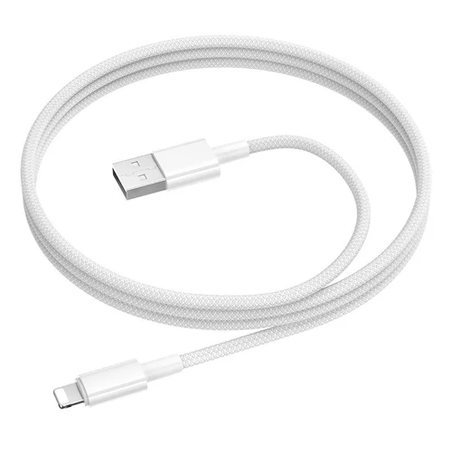 Borofone BX117 USB-A į Lightning kabelis, 1.0 m, Baltas image 2