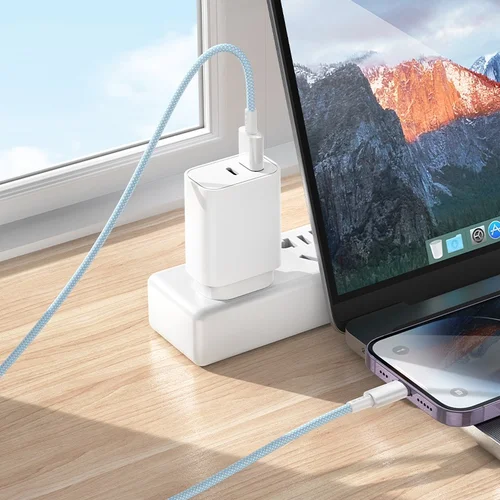 Borofone BX117 USB-A į Lightning kabelis, 1.0 m, Baltas image 3