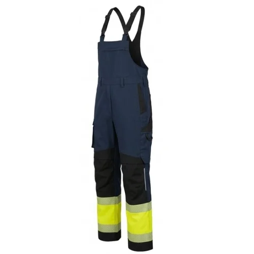 BoSafety COMBO Hi-vis Class 1 medvilninis puskombenzonis 62, Mėlyna/Hi-Vis Geltona image 2