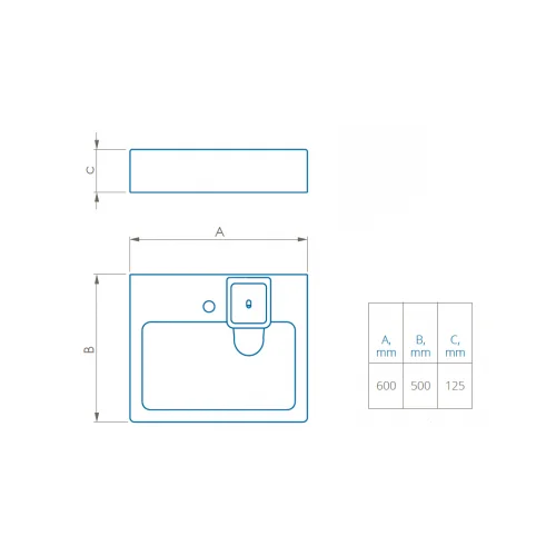 POLYCER Compactino WBX-102 praustuvas 60 × 50 cm image 3