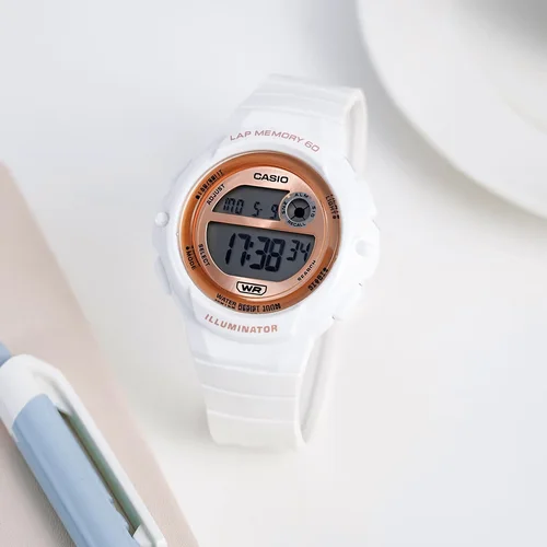 CASIO LWS-1200H-7A2 moteriškas laikrodis, baltas image 3