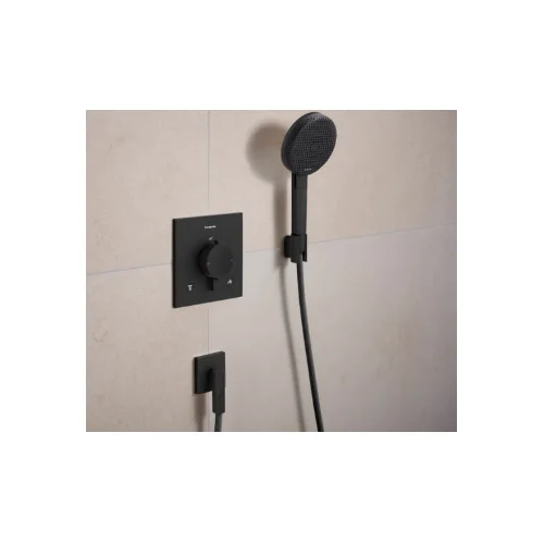 Hansgrohe Ecostat Comfort E 33711670 Termostatinis dušo maišytuvas Juoda matinė image 2