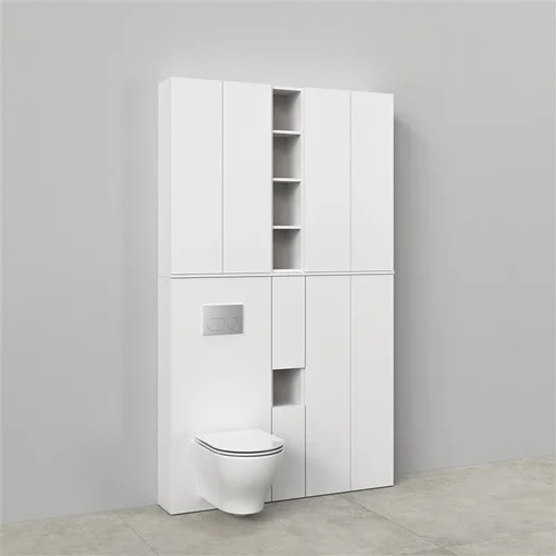 Cersanit Atrato viršutinė spintelė 56×100×22.2 cm Balta image 3