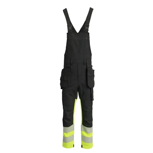 BoSafety COMBO PLUS Hi-vis Tamprus medvilninis puskombenzonis 58 Juoda/Hi-Vis Oranžinė image 1