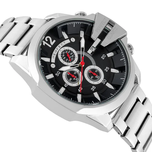 Perfect M513CH-03 vyriškas chronografas, sidabrinis image 2