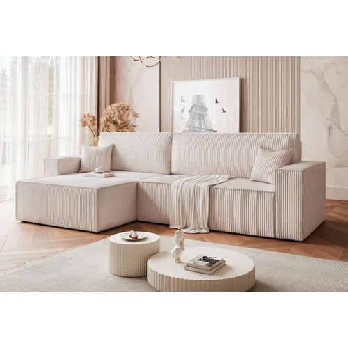 Minkštas kampas PARIS XL, Poso 100, kreminis image 1