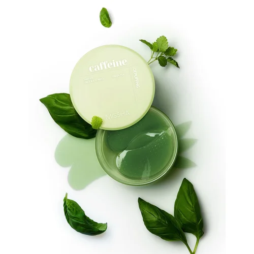 MISSHA Airy Fit Caffeine veido ir paakių padeliai, 60 vnt. image 3