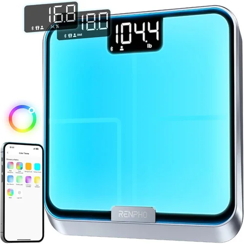 RENPHO Elis Chroma išmaniosios svarstyklės RGB, Wi‑Fi image 2