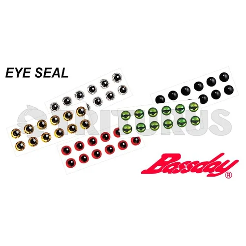 Bassday Eye Seal 5 mm juodos akys, 12 vnt. image 2