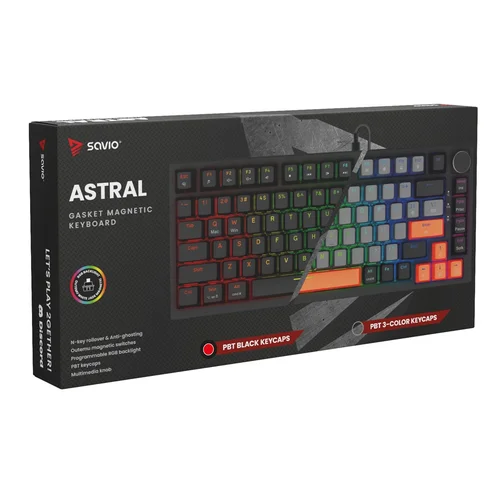 Savio ASTRAL BLACK JADE 75 % žaidimų klaviatūra image 1