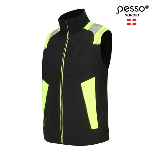 PESSO Softshell liemenė VESTA, juoda/geltona 3XL image 2