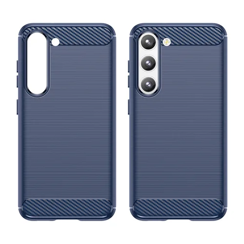 Samsung Galaxy S23+ Carbon Case mėlynas TPU dėklas image 3