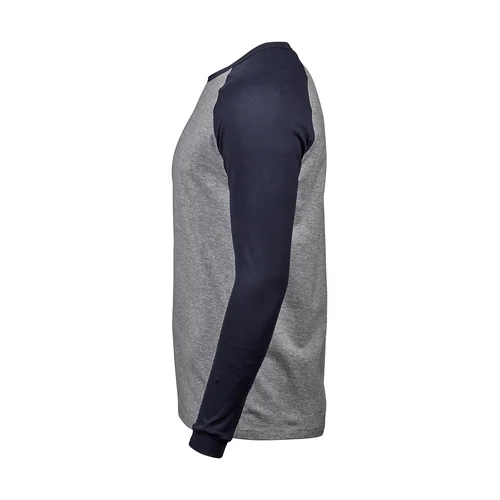 Tee Jays 5072 vyriški marškinėliai ilgomis rankovėmis XL White/Navy image 3