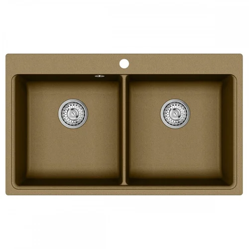 HELIKA Magna SQM200-301W, žalvario spalvos plautuvė image 2
