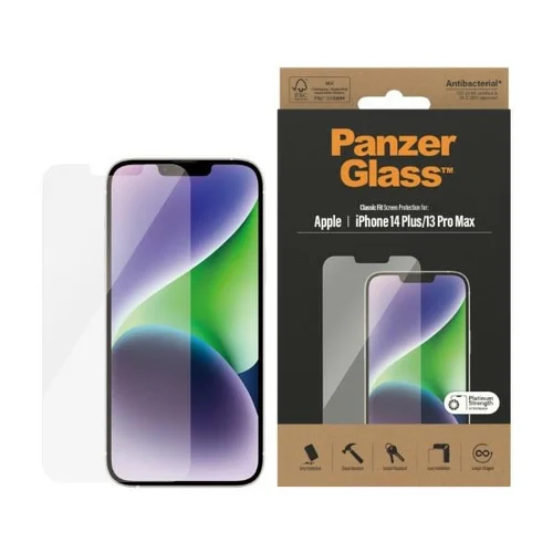PanzerGlass Classic Fit antibakterinis stiklas iPhone 14 Plus / 13 Pro Max image 1