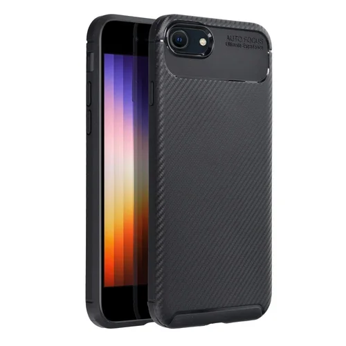 Karbono PREMIUM dėklas iPhone 7/8/SE 2020/SE 2022, juodas image 1