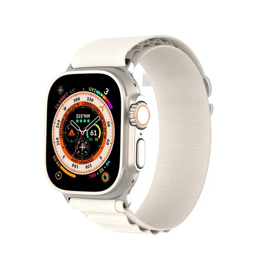 DUX DUCIS GS nailoninis Apple Watch dirželis 38/40/41 mm, platininis image 1