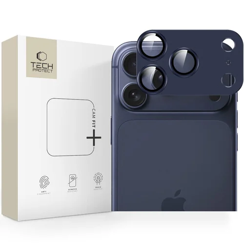 Tech-Protect Camfull Fit+ objektyvo apsauga iPhone 17 Pro Max, tamsiai mėlyna image 1