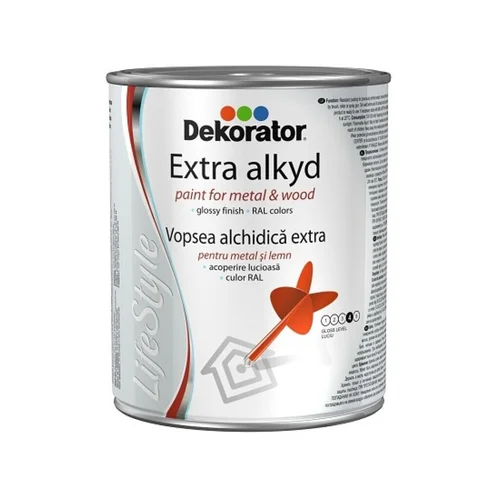 Dekorator DEKORATOR Extra blizgi alkidinė emalė 2,5 L Žalia image 1