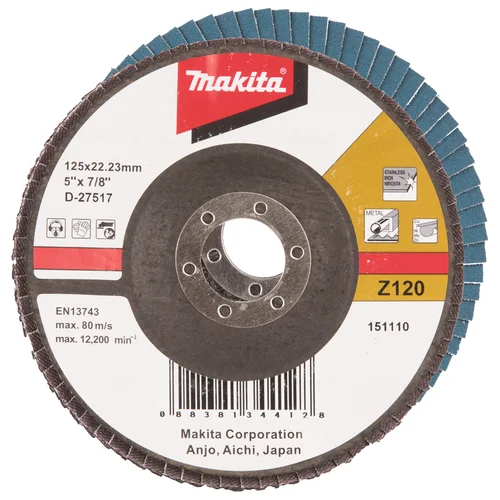 Makita D-27517 lapeliniai diskai, 125mm, K120 image 1