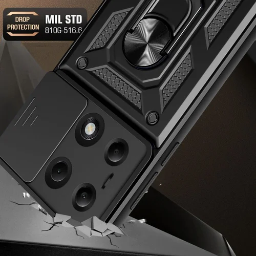 Tech-Protect CamShield Pro dėklas Xiaomi Redmi Note 13 Pro 4G / LTE / Poco M6 Pro 4G / LTE, juodas image 3