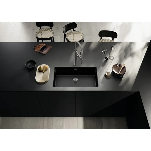 Blanco CLARON 700-U 527835 40x70 cm Dark Steel plautuvė image 2