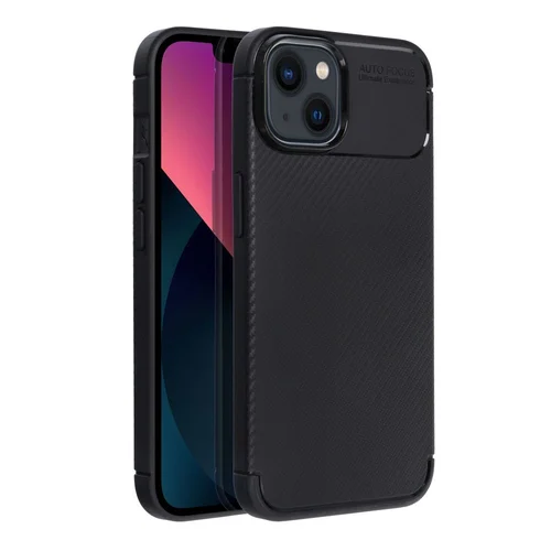 CARBON PREMIUM dėklas iPhone 13, juodas image 1
